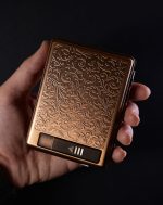 جاسیگاری فندکدار طلایی کد 08